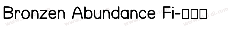 Bronzen Abundance Fi字体转换